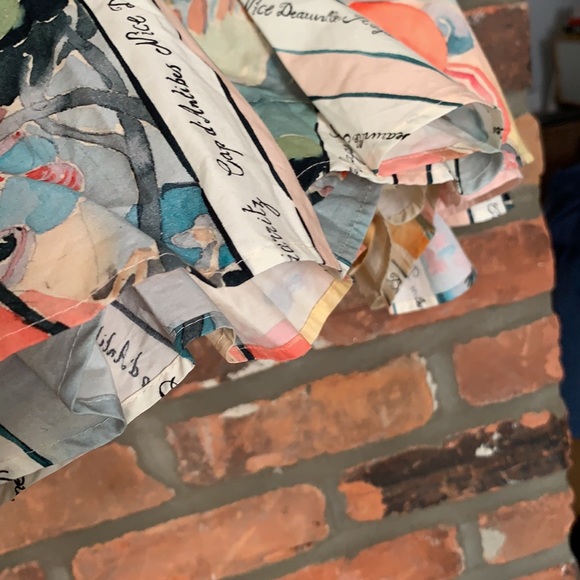 Printed flared mini skirt with pastel painting like design from H&M - Picture 2 of 5